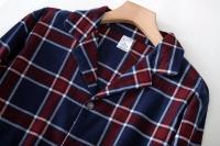 Trajes de casa para hombre, pantalones de manga larga, trajes para Otoño e Invierno, Pijamas para hombre, pijamas de franela con diseño a cuadros para hombre - details 3