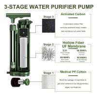Bomba de filtro de ósmosis portátil, sistema de purificación de agua para exteriores, equipo de supervivencia para acampar, senderismo, viajes, emergencia - details 3