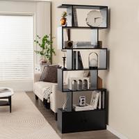 Estantería de Almacenamiento Elegante en Forma de S de 6 Niveles con Puertas - details 8