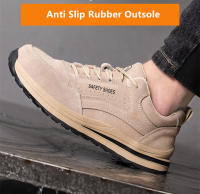Zapatos de seguridad antichispas para soldador, calzado de trabajo de gamuza antiperforación, antideslizante - details 8