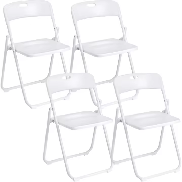 Sillas Plegables de Acero Diseño Compacto de 74x43x49 cm Ideal para Viaje, Cocina, Sala de Estar, Dormitorio - 1