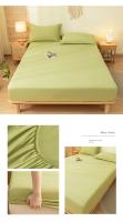 Bonenjoy-sábanas ajustadas, Funda de colchón de Color sólido, funda de cama elástica, ropa de cama para adultos y niños, Sábana bajera suave (sin funda de almohada) - details 11