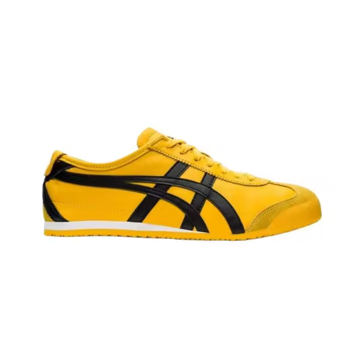 Leten [Clásico] Oni MEXI CO 66 ™   Zapatos casuales retro amarillos y negros para hombres y mujeres Zapatillas de deporte del mismo estilo de Bruce Lee DL408.0490 - 1