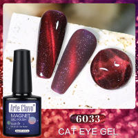 Arte Clavo-Gel magnético para uñas, esmalte semipermanente para manicura, UV, LED, Ojo de gato, rojo y verde - details 6