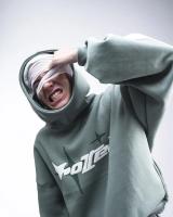 Vintage gótico sudadera con capucha de los hombres Nueva tendencia de la calle alta de América Y2k Harajuku suéter flojo casual de los hombres - details 1