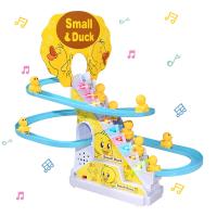 Pista de carreras de pato eléctrico para niños, juego de juguetes de montaña rusa, música ligera, regalo educativo - details 0