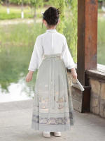 Falda de caballo de alta gama para niñas, Hanfu mejorado Ming mad, ropa fina y antigua para niños, estilo Tang, verano - details 19