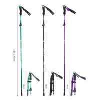 Bastones para caminar plegables, bastones de Trekking ultraligeros, senderismo, viajes, antigolpes, para montañismo, poste telescópico para correr al aire libre, 2 uds. - details 15