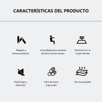 Silla plegable profesional para acampar, respaldo ergonómico con soporte Lumbar, reposabrazos acolchados, bolsa integrada con cremallera, silla de pesca para - details 1