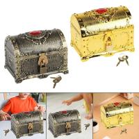 Pirate Chest Storage Box Decorative Pirate Treasure Chest for Candy Cookies Boxes Kids Children Prize Gift Themed Party Favors