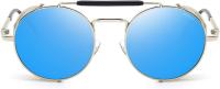 Gafas de Sol Steampunk Estilo Redondas Vintage Polarizadas Retro Gafas UV400 Protección Marco de Metal - details 7