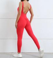 Push Up 2024 Ropa deportiva para mujer Gimnasio Yoga Fierss Vestido de entrenamiento Rojo - details 8