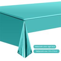 Mantel de Mesa de Plástico Dorado Rosa Cubierta de Mesa Desechable para Fiestas 137x274cm - details 7