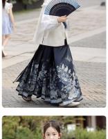Conjunto de falda con cara de caballo de gama alta, disfraz antiguo de verano para niña pequeña, estilo chino Tang Hanfu, novedad de 2025 - details 8