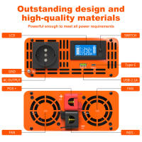 DATOUBOSS Inversor 12V/24V/48V-220V 50HZ 1500W DC a AC Convertidor de Voltaje - details 4