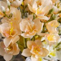 Ramo de Narcisos Artificiales de Tacto Real Lujo Hecho a Mano Flor de Narciso de Seda Elegante Flor Falsa Decoración de Boda. - details 5