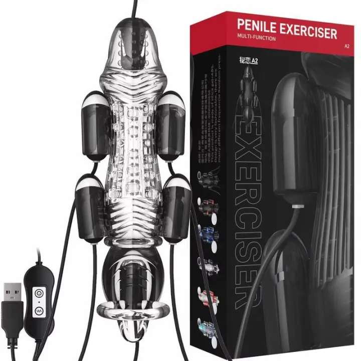 Estimulador de Glándulos para Hombres Vibrador de 5 Huevos Rebotando Masajeador de Prostate para Entrenamiento Sensual - 1