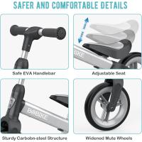 Bicicleta para Niños Ultraligera Sin Pedales, Altura Ajustable, Candado para Volante, Para Niños y Niñas de 1,5 4 Años - details 10