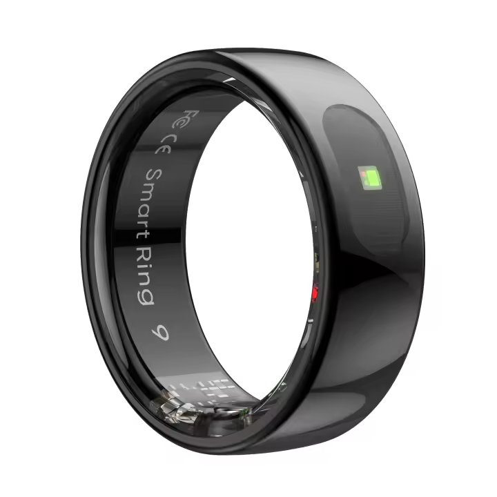 Anillo inteligente SANLEPUS con monitoreo de salud 24 horas al día, 7 días a la semana: frecuencia cardíaca, sueño, oxígeno en sangre y temperatura corporal |   Batería de 7 días |   Resistencia al agua hasta 5 ATM - 1