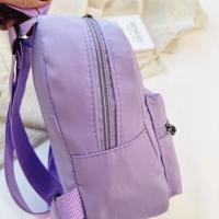 Mini mochila escolar de nailon para niñas, morral pequeño de viaje, impermeable, informal, sólido - details 17