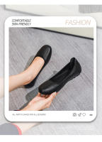 Zapatos de trabajo de mujer negros de suela suave, zapatos profesionales de cuero para trabajo, entrevista, asistente de vuelo, zapatos cómodos antideslizantes, hotel de suela plana, zapatos de herramientas - details 0