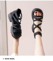 Nuevos Sandalias Platas Antideslizantes para Mujer en Verano 2025 Versátil Moda de Playa para Piso Coberto - details 9
