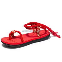 Sandalias de verano para hombre tejidas japonesas romanas de alta calidad 2025 con cuerda, diseñador de moda informal, precio bajo - details 4