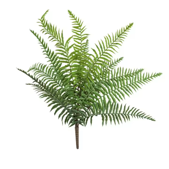 Plantas de helechos persas artificiales verdes, hojas de helecho de Boston elegantes de plástico, plantas falsas realistas, fiesta de vacaciones, boda - 1