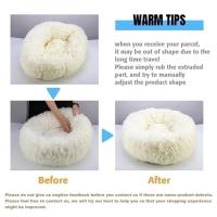 Cama de Mascotas de Peluche XXL Diseño de Donut para Perros y Gatos Ideal para Perros y Gatos Grandes Almohada Calmante para Mascotas - details 1