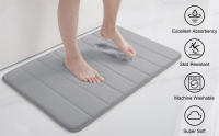 Alfombra de Baño de Espuma de Memoria Ultra Suave Antideslizante, Absorbente de Agua, Alfombra de Ducha Gruesa Hecha en China - details 0