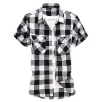 Camisas informales a cuadros para hombre, camisas clásicas de manga corta, camisas de vestir a la moda, 7XL, novedad de verano - details 8