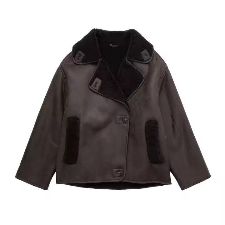 Chaqueta de lana cálida otoño invierno 2024 - 1
