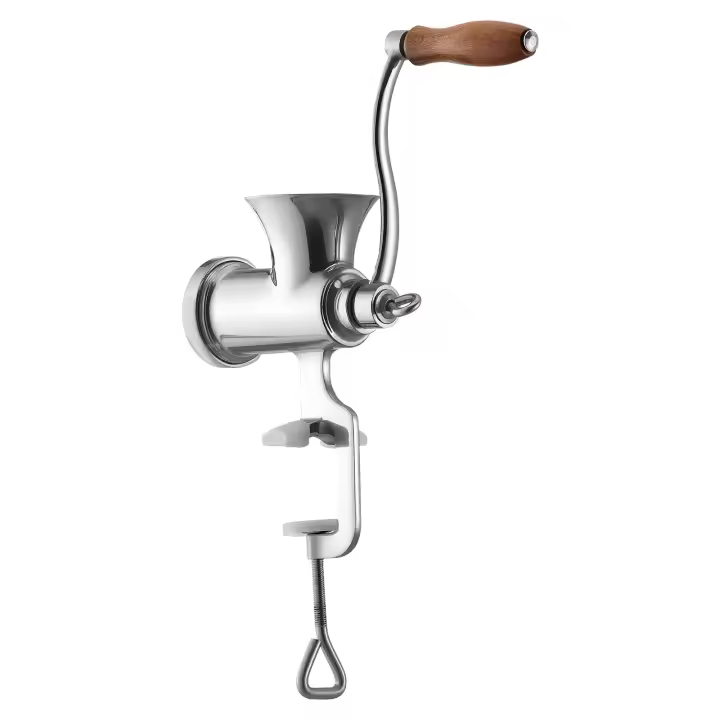 Picadora de Carne Manual SucceBuy, Picadora de Carne Manual de Acero Inoxidable 304 con Abrazadera de Mesa, Máquina para Hacer Salchichas con 2 Placas de Molienda y 4 Tubos para Salchichas, Procesador de Alimentos para Preparar Carne de Res, Cerdo y Chile - 1