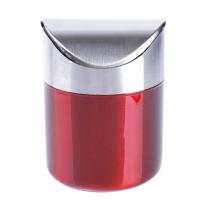 Mini cubo de basura de acero inoxidable para coche, cubierta rodante desmontable, cubo de basura de polvo, cubo de basura de esc - details 5