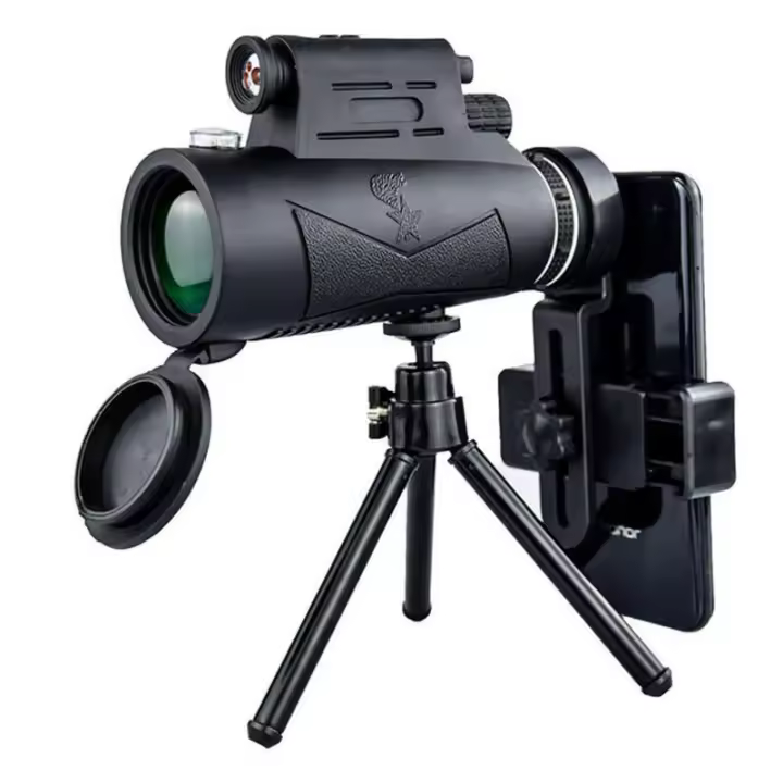 Monocular 12×50 HD de gran aumento con telescopio totalmente óptico iluminado con luz láser - 1