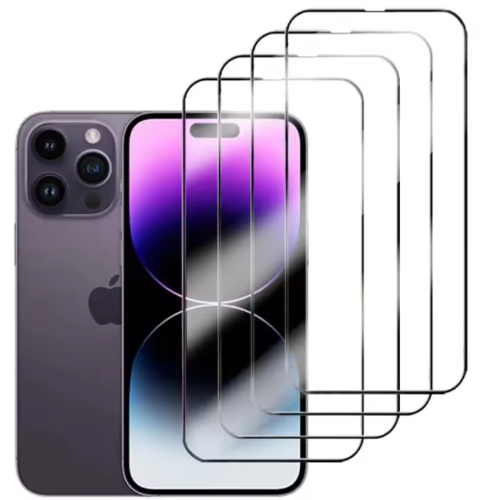 Protector de pantalla de vidrio templado 9D para móvil, película protectora antiexplosión para iPhone 14 Plus 13 12 11 Pro Max mini, iPhone X XR XS Max - 1