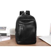 Mochila De piel auténtica 100% para hombre, morral para ordenador portátil de 14 pulgadas, de viaje, a la moda - details 2