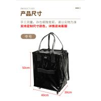 Bolsa de Comestibles Reutilizable con Ruedas, Carrito de la Compra, Bolso con Ruedas, Cierre de Cremallera, Ligero, Lleva Hasta 66 libras, Se Pliega En Plano, Asas Irrompibles - details 5