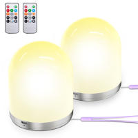 Luz LED de noche con Control remoto, luces de colores, recargable por USB, lámpara de mesita de noche para dormitorio, regalo para niños y bebés - details 1