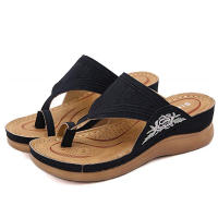 Sandalias planas de espiga para mujer, chanclas ortopédicas bordadas, cómodas y elegantes, Verano - details 7