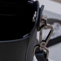 Bolso Cruzado de Cuero Genuino para Mujer Mini Monedero Elegante, Cierre con Snap, Versátil para Uso Diario y Formal, en Negro/Blanco - details 7