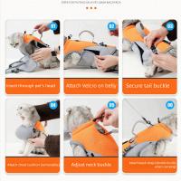 Con chaqueta enfriadora para mascotas con hombro desmontable, transpirable, soporte completo, mochila de abrazo Horizontal, manos libres - details 7