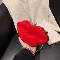 Creative Lips Bolsa 2025 Nuevo, Bolsa cruzada con Cadena Brillante, Bolsa de Mujer Negra - details 4