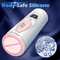 Masturbadores automáticos masculinos 2 en 1 de doble cabeza, copa vibradora, mamada, vagina de bolsillo, simulación de vagina, masturbador vaginal, extensión de entrenamiento, juguetes sexuales masculinos para adultos - details 8
