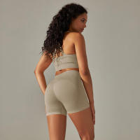 Conjunto de yoga para mujer, leggings y top de cintura alta, chándal sin costuras, tres conjuntos de entrenamiento para ropa de gimnasio - details 17