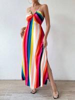Vestido Boho de Moda de Verano Patrón Étnico sin Espalda y Dobladillo Ideal para Playa - details 26