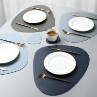 Manteles de Mesa de Estilo Nórdico Impermeables, Antideslizantes, Aislantes de Calor de Cuero PU para Mesas de Comedor - details 0