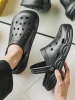 Zuecos de verano para mujer, calzado de jardín informal y versátil, zapatillas de Eva respetuosas con el medio ambiente para parejas, zapatillas de playa de doble uso - details 3