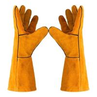 Soft Welding Gloves Anti-scalding Heat Resistant Gardening Safety Gloves Durable Protective Leather Working Gloves Farms - details 17