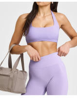Sujetador deportivo de cuello halter estilo europeo y americano para mujeres, sensación de verano sin cubierta con almohadillas para el pecho, top ajustado para entrenamiento físico y yoga - details 16